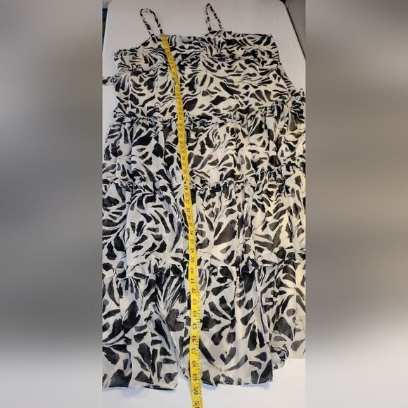 Alexis for Target Botanical Sleeveless Tiered Ruffle Dress Women's Plus Size 3X - Picture 13 of 14